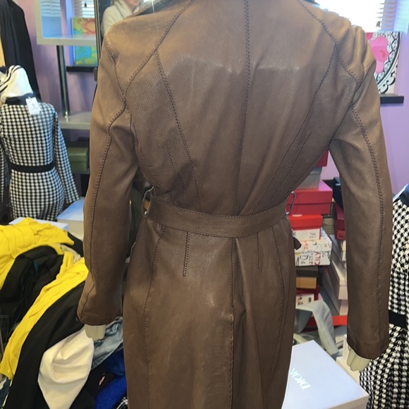 Viktor&Rolf leather belted trench coat IT40 fully lined - Picture 10 of 17